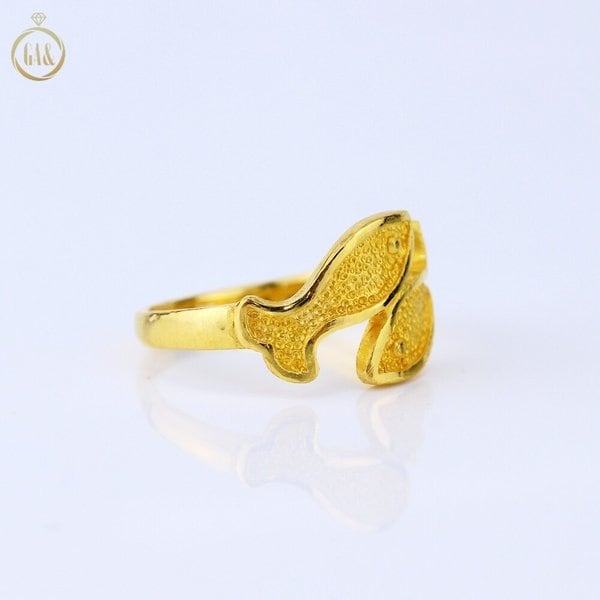 [가앤] 24k순금 두마리 물고기 반지 3.75g