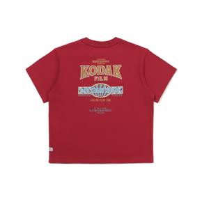 [공식]스노우 워싱 그래픽 반팔 티셔츠 키즈 RED