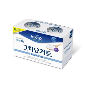  매일 바이오 그릭요거트 무가당 150G*4