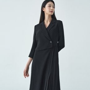 (2컬러) 피어로즈 플리츠랩 테일러드 포멀 원피스 LFOPO391