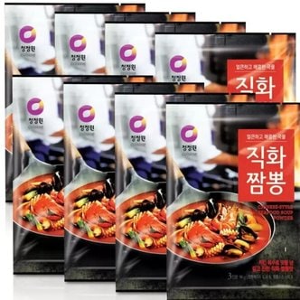  청정원 직화 짬뽕분말 96g x 8봉 간편한 편리하게 맛있는 얼큰 매콤