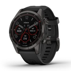 GARMIN fenix 7S Sapphire Dual Power Ti Carbon Gray DLC  멀티 스포츠 GPS 시계