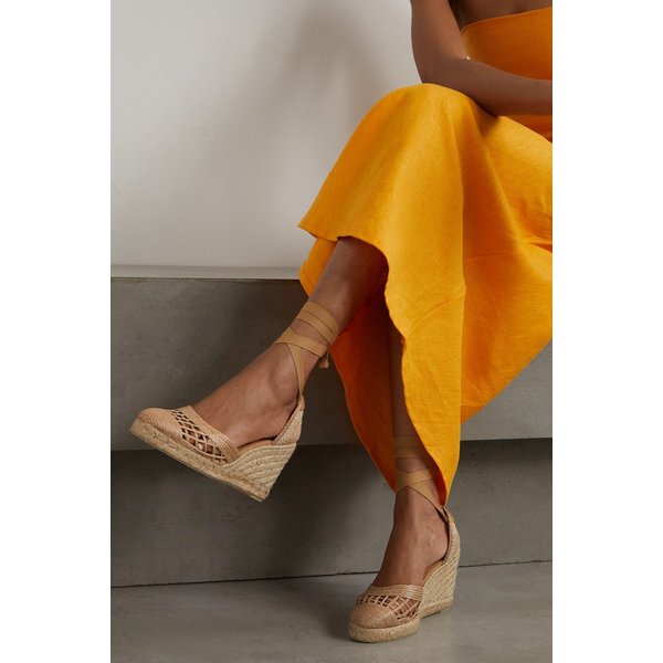 Net Sustain 카라카스 라피아 웨지 에스파드리유 베이지 1647597298472254