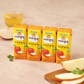 파스퇴르 아이생각 유기농주스 사과배 125ml 4입