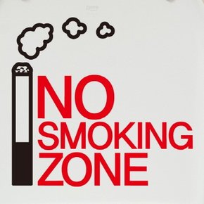 금연스티커-담배연기 NO SMOKING ZONE