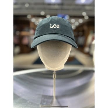 LEE 스몰 트위치 로고 코튼 커브 볼캡 다크파인 LE2501CA01DP