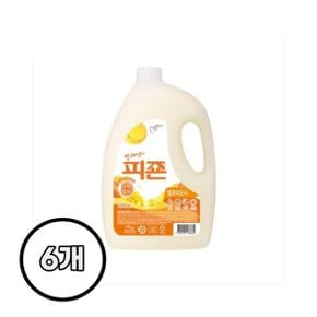 피죤 섬유유연제 옐로미모사 3100ml X 6개 수건 의류냄새제거 고농축 섬유향수