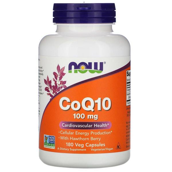 미국직구 NOW Foods 나우푸드 코큐텐 코엔자임 큐텐 100mg 180베지캡슐 2팩