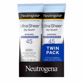 뉴트로지나 울트라 시어 드라이 선크림 SPF45 Neutrogena Sunscreen 3oz(88ml) 2개