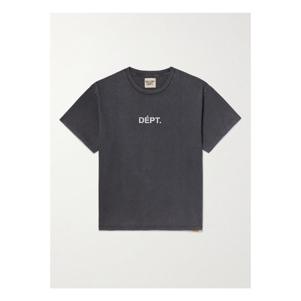 로고 프린트 코튼 저지 티셔츠 블랙 46376663162903276