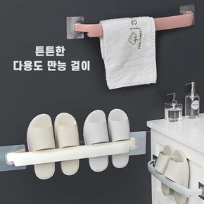 강력 접착식 타올걸이 코너 수건걸이 싱글바 아기수건 X ( 5매입 )