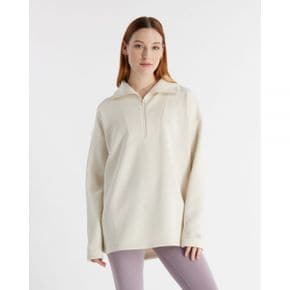 5218491 New Balance Tech Knit Oversized Half Zip - Linen