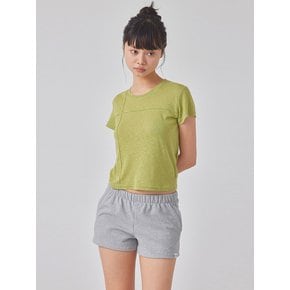 T-SHAPED PINTUCK LINEN T-SHIRT_T416TP117(WH)