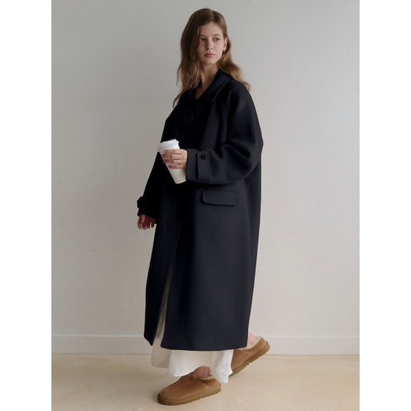 esy cashmere mac Coat (black)