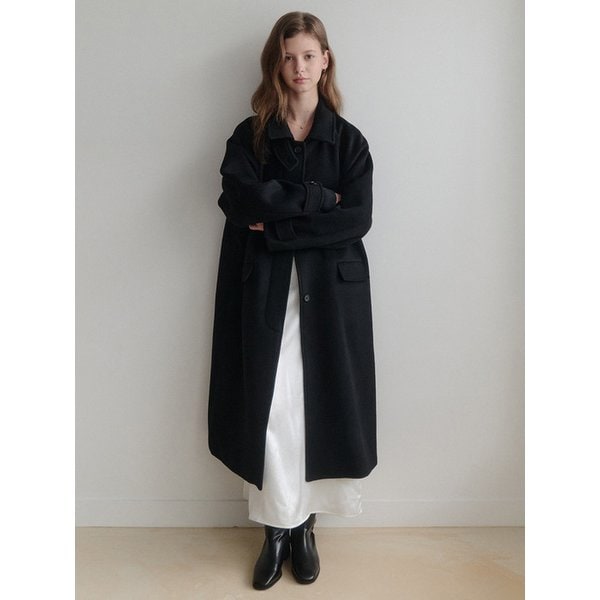 esy cashmere mac Coat (black)