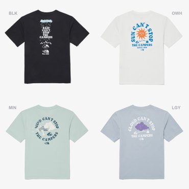 노스페이스키즈 NT7UQ10 키즈 캠프 에브리데이 숏슬리브 라운드티 KS CAMP EVERYDAY S/S R/TEE