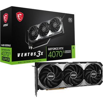  일본 MSI 그래픽카드 GeForce RTX 4070Ti SUPER 16G VENTUS 3X OC PCIe 4.0 VD8728 Graphics Car