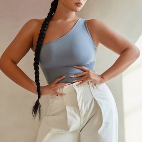 SOFT SKIN ONE SHOULDER BODYSUIT_T216BS304