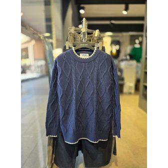 더블제이디 [시흥점] 로프체인 세미오버핏 니트(남여공용)/JGZZ51A02NV