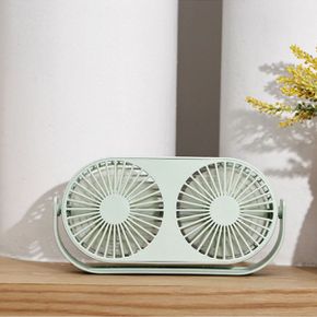 탁상용 선풍기 USB 충전선풍기 듀얼선풍기 소형선풍기 KC인증 3단풍속