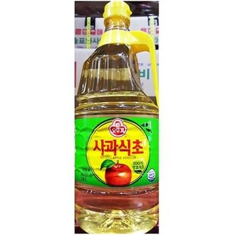 제이큐 기타식초 조미료 식초 식당 식자재 주방 재료 오뚜기 사과식초 1.8L