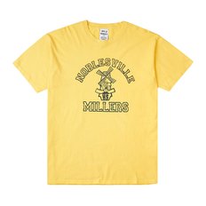 [와일드 동키] T NOBLESVILLE STONE WASHED YELLOW 공용 노블스빌 반팔 티셔츠