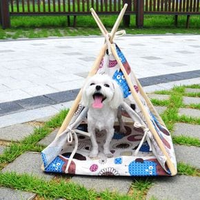 강아지 텐트 소형 하우스 고양이 숨숨집 애견 텐트