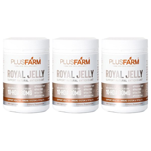뉴질랜드 플러스팜 로얄 젤리 365 캡슐 ROYAL JELLY 3팩