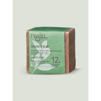 나젤 알레포 비누 월계수 오일 12% 천연 클렌징 모공비누 각화증 트러블 케어