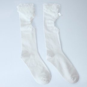 26 FW X METAGIRL 메타걸 러플 니하이 삭스 화이트 VN000SUVWHT