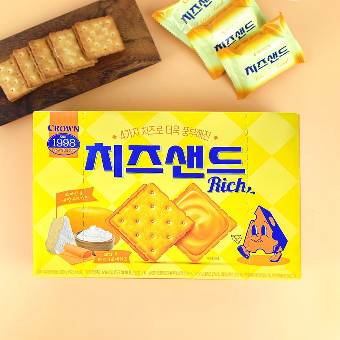 크라운 치즈샌드 240g / 크래커 사무실간식 과자, 신세계적 쇼핑포털 SSG.COM