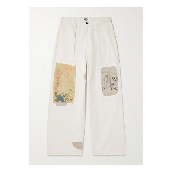 페티그 와이드 패치워크 코튼 트윌 팬츠 1647597359389131