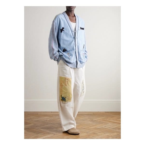 페티그 와이드 패치워크 코튼 트윌 팬츠 1647597359389131