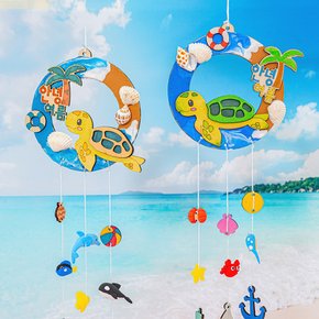 클레이 바다 모빌 만들기 여름 촉감 놀이 환경 구성 DIY