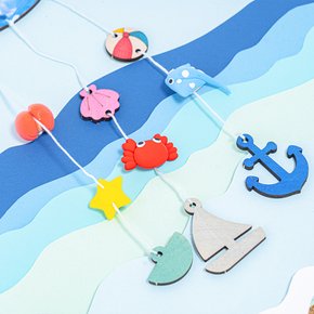 클레이 바다 모빌 만들기 여름 촉감 놀이 환경 구성 DIY