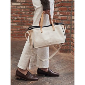 Classic boston bag - beige