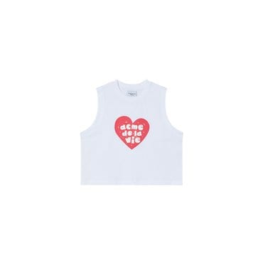 아크메드라비 아트웍-슬리브리스-어글리하트크롭 WOMAN UGLY HEART CROP SLEEVELESS