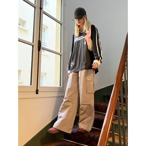 lotsyou_ Lindsay Cargo Pants Charcoal