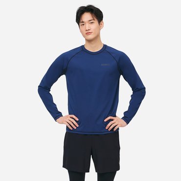배럴 맨 에센셜 릴렉스핏 래쉬가드 네이비 (B5SMWRG101NAV)