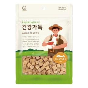 [CJ비밀특가] 건강가득 강아지간식 닭가슴살 황태 큐브 300g