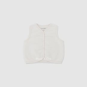mini 지아니스 퍼 베스트 ㅡ 아이보리