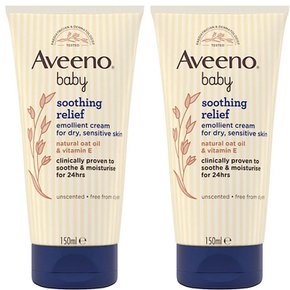 아비노 베이비 수딩 릴리프 이몰리언트 크림 Aveeno Baby Soothing Relief Cream 150ml 2개