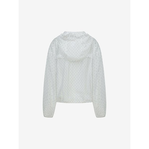 도트 프릴 후드 점퍼 (TKMAG2147)