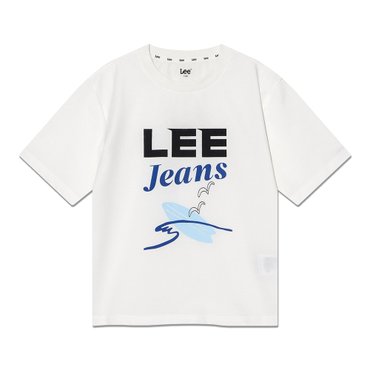 Lee Kids 베이직 리진스 반팔티셔츠 화이트 LK2502ST24WH