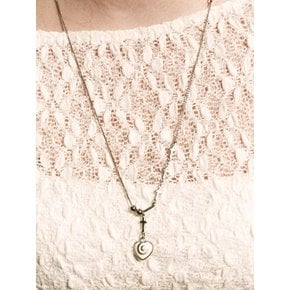 heartmaze necklace-white