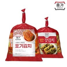 포기김치5kg(온라인) + 돌산갓김치1kg(비닐)