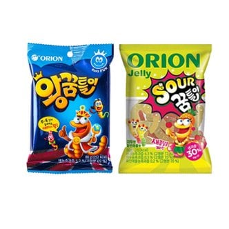  오리온 왕꿈틀이 80g 5입+사우어 왕꿈틀이 80g 5입