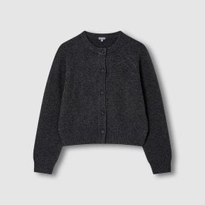 여 울 블렌디드 라운드넥 가디건 J115404005085