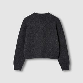 여 울 블렌디드 라운드넥 가디건 J115404005085