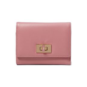 4284505 Anne Klein AK Small Flap Wallet With Enamel Filled Turn Lock